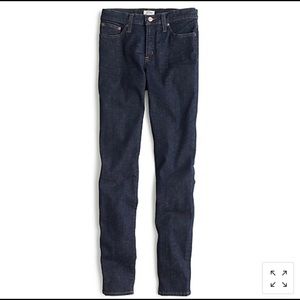 J. Crew 8” Toothpick Jeans Classic wash. Sz 30 EUC